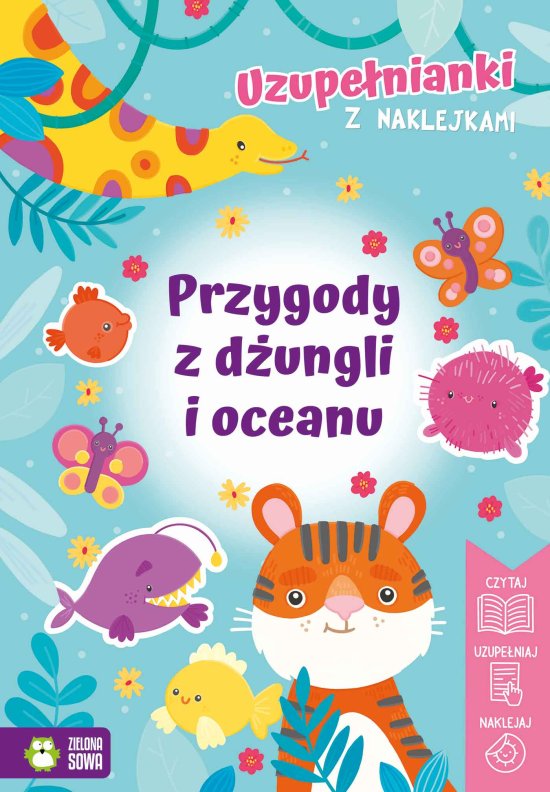 Uzupe�nianki z naklejkami. Przygody z d�ungli i oceanu