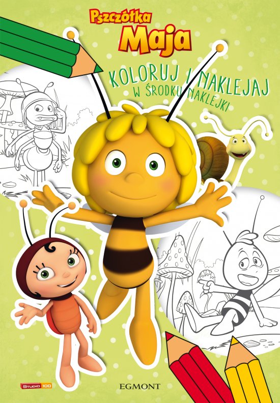 Pszcz�ka Maja. Koloruj i naklejaj