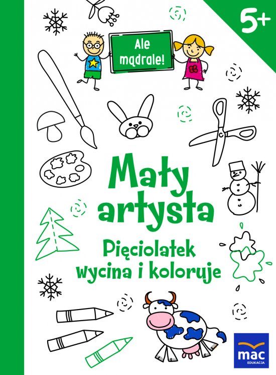 Ma�y artysta. Pi�ciolatek wycina i koloruje