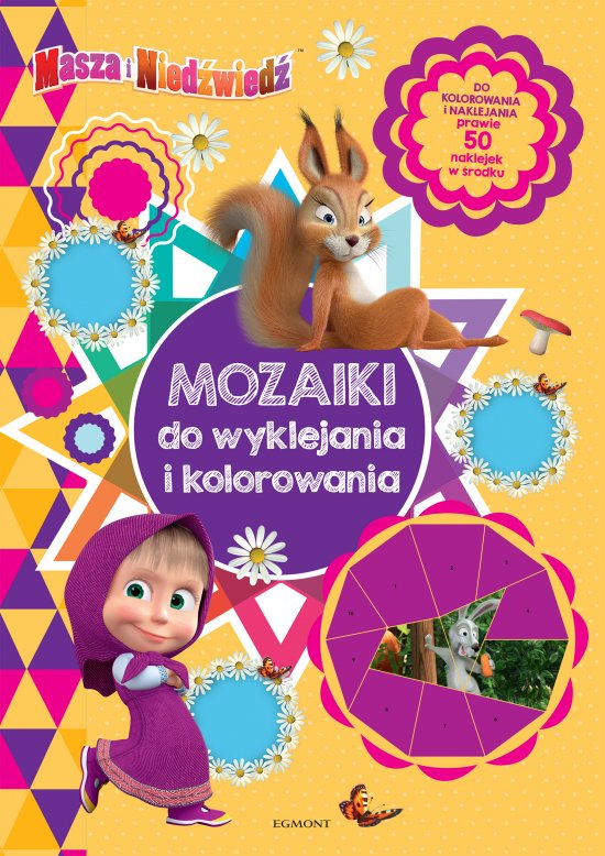 Masza i Nied�wied�. Mozaiki do wyklejania i kolorowania