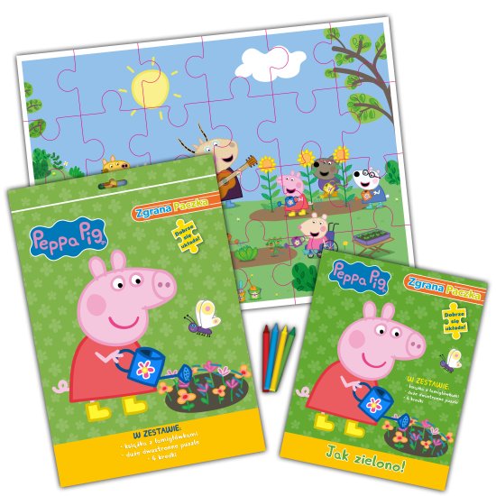 Peppa Pig Zgrana paczka cz. 3 Peppa gra w zielone!