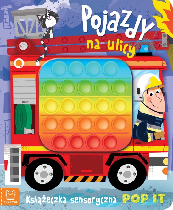 Pojazdy na ulicy. Ksi��eczka sensoryczna POP IT