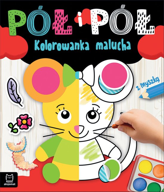 P� i p�. Kolorowanka malucha z myszk�
