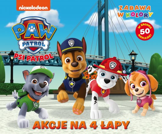 Psi Patrol. Zabawa w kolory. Akcje na 4 �apy