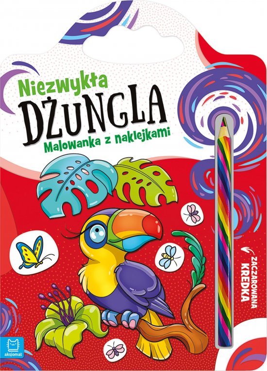 Niezwyk�a d�ungla. Malowanka z naklejkami. Zaczarowana kredka
