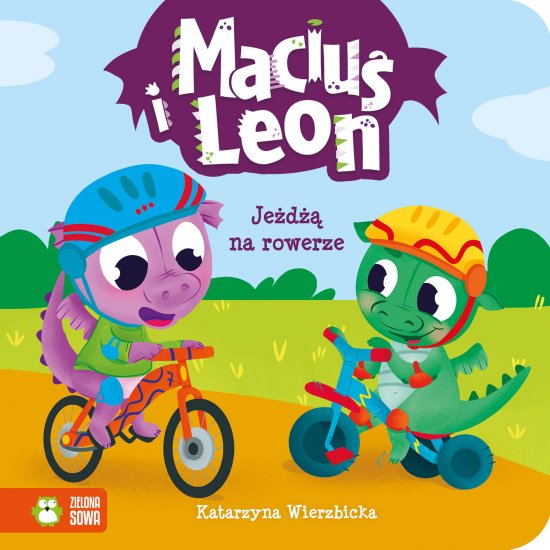 Maciu� i Leon je�d�� na rowerze