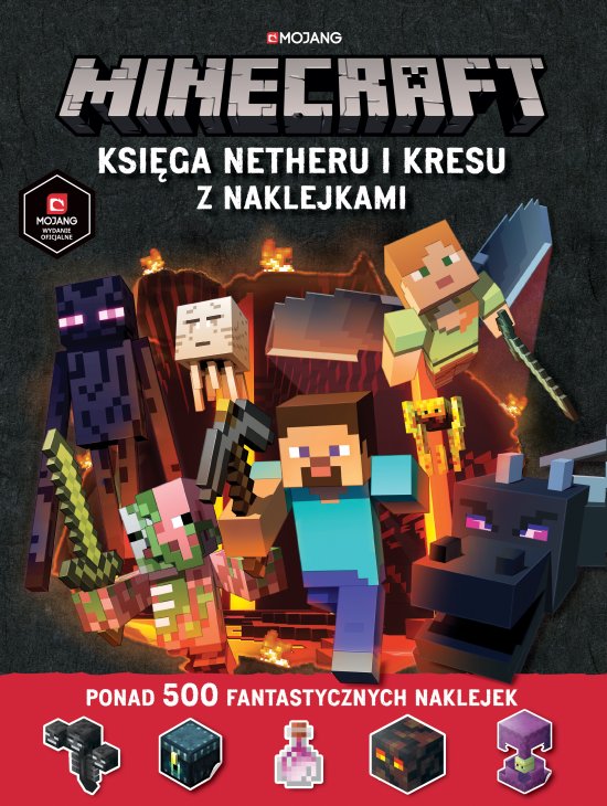 Minecraft. Ksi�ga Netheru i Kresu z naklejkami