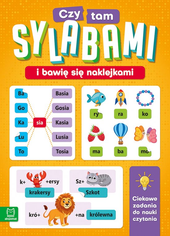 Czytam sylabami i bawi� si� naklejkami. Ciekawe zadania do nauki czytania