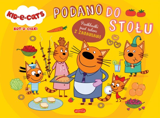 Kot-o-ciaki. Podano do sto�u. Podk�adki pod talerz z zadaniami