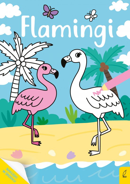 Moja kolorowanka. Flamingi
