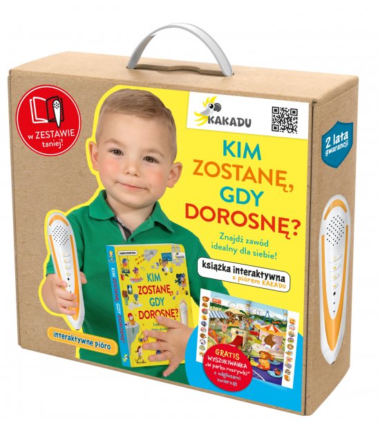 M�wi�ca ksi��ka interaktywna "Kim zostan�, gdy dorosn�?" z pi�rem KAKADU