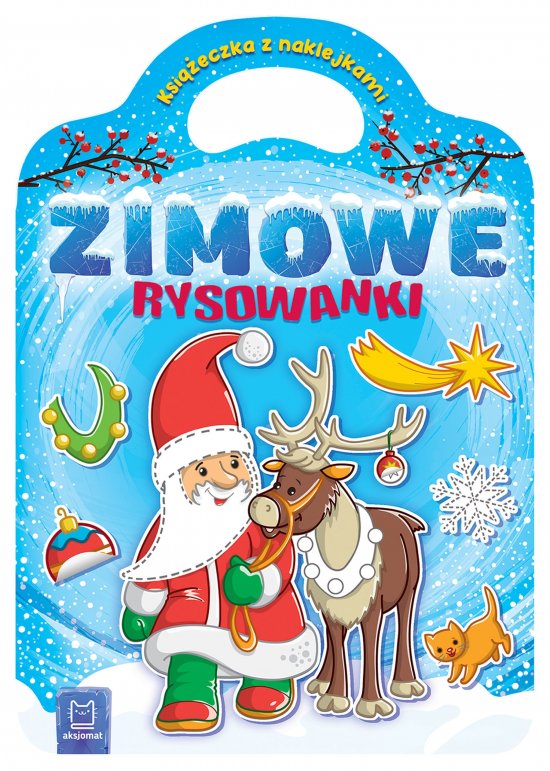 Zimowe rysowanki. Ksi��eczka z naklejkami