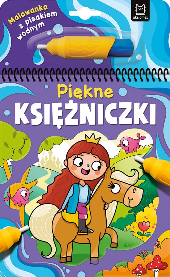 Malowanka z pisakiem wodnym. Pi�kne ksi�niczki