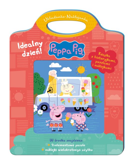 Peppa Pig. Uk�adanka-Naklejanka. Idealny dzie�