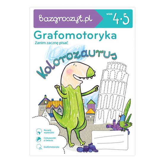 Bazgroszyt Kolorozaurus. R�ka rysuje, g��wka pracuje