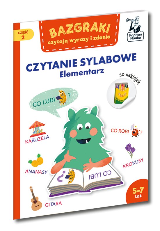 Bazgraki czytaj� wyrazy i zdania. Czytanie sylabowe. Elementarz