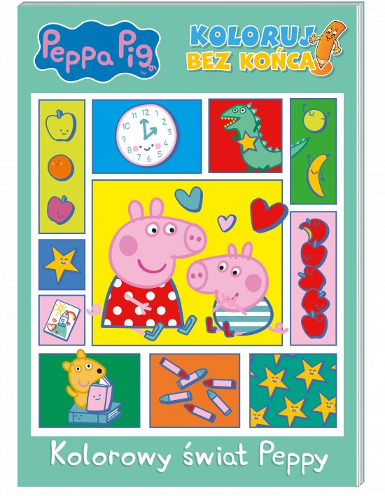 Peppa Pig. Koloruj bez ko�ca! Kolorowy �wiat Peppy
