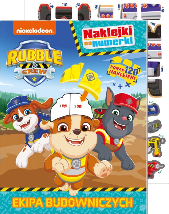 Rubble and crew. Naklejki na numerki. Ekipa Budowniczych
