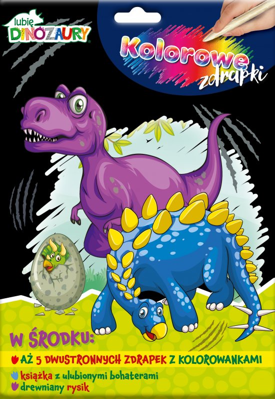 Lubi� Dinozaury Kolorowe zdrapki cz.1