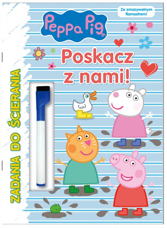 Peppa Pig. Zadania do �cierania. Poskacz z nami