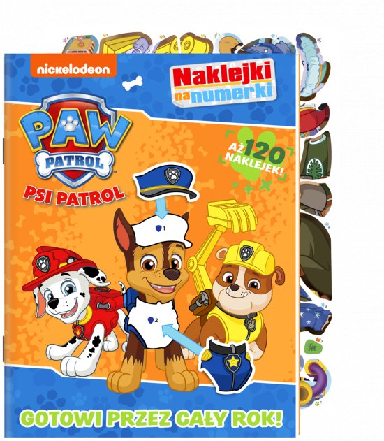 Psi Patrol. Naklejki na numerki cz. 4 Gotowi przez ca�y rok!