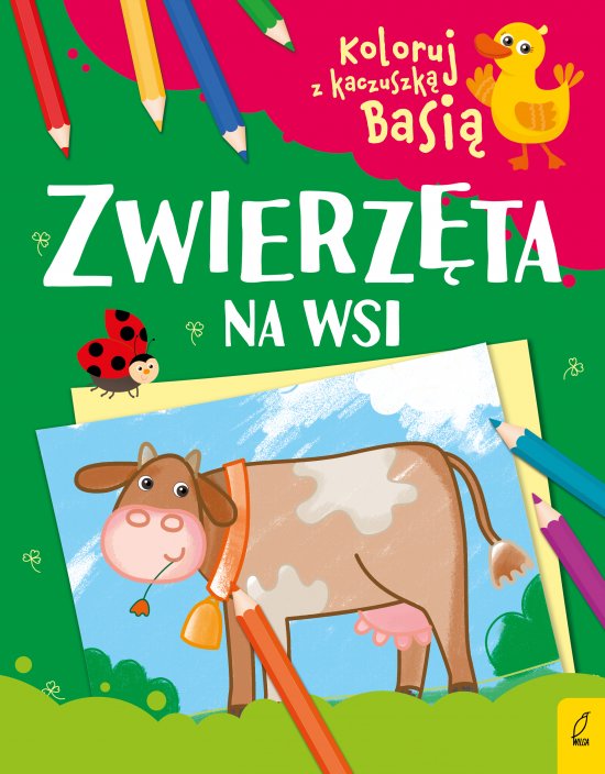 Koloruj z kaczuszk� Basi�. Zwierz�ta na wsi