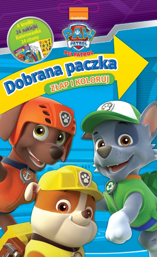 Dobrana Paczka. Z�ap i koloruj. Psi Patrol