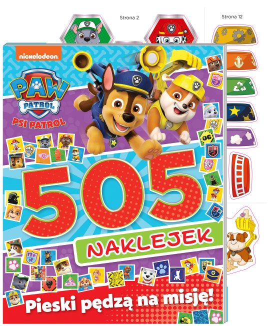 Psi Patrol. 505 naklejek. Pieski p�dz� na misj�