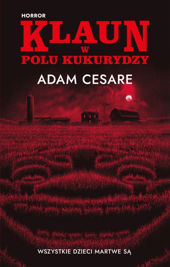 Klaun w polu kukurydzy