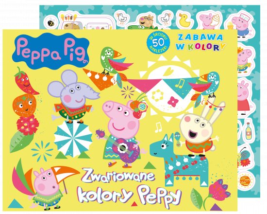 Peppa Pig. Zabawa w kolory. Zwariowane kolory Peppy
