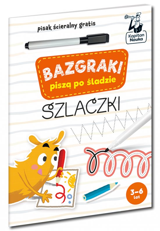 Bazgraki pisz� po �ladzie. Szlaczki. Kapitan Nauka