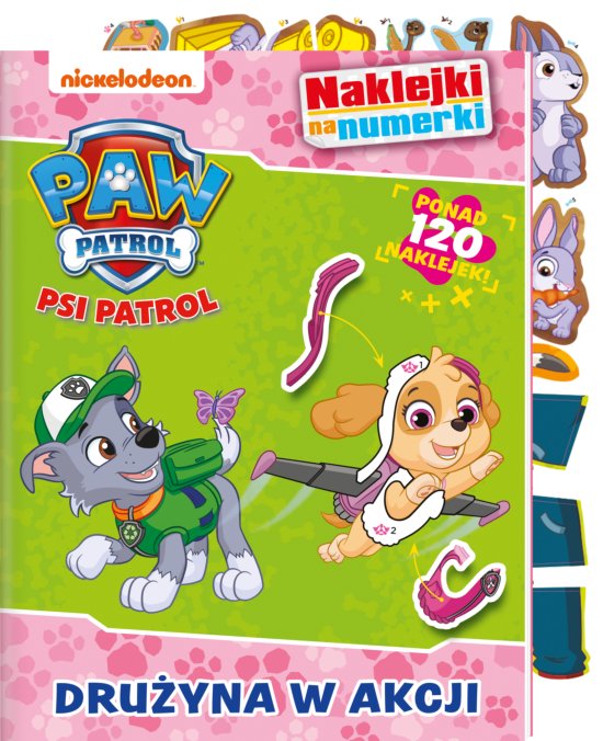 Psi Patrol. Naklejki na numerki. Dru�yna w akcji