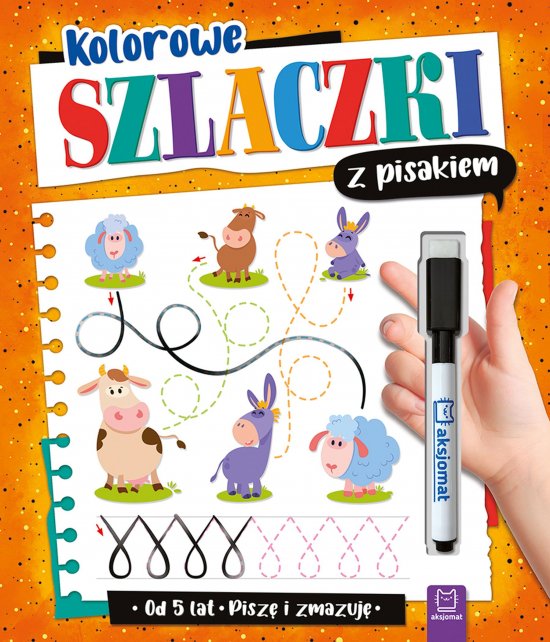 Kolorowe szlaczki z pisakiem. Pisz� i zmazuj� od 5 lat