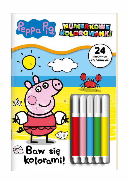 Peppa Pig Numerkowe kolorowanki. Baw sie kolorami!