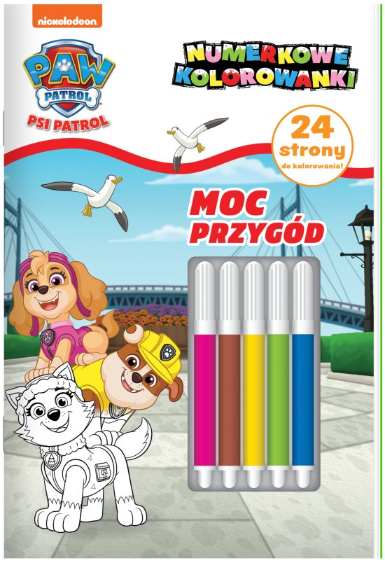 Psi Patrol. Numerkowe kolorowanki cz. 8 Moc przyg�d