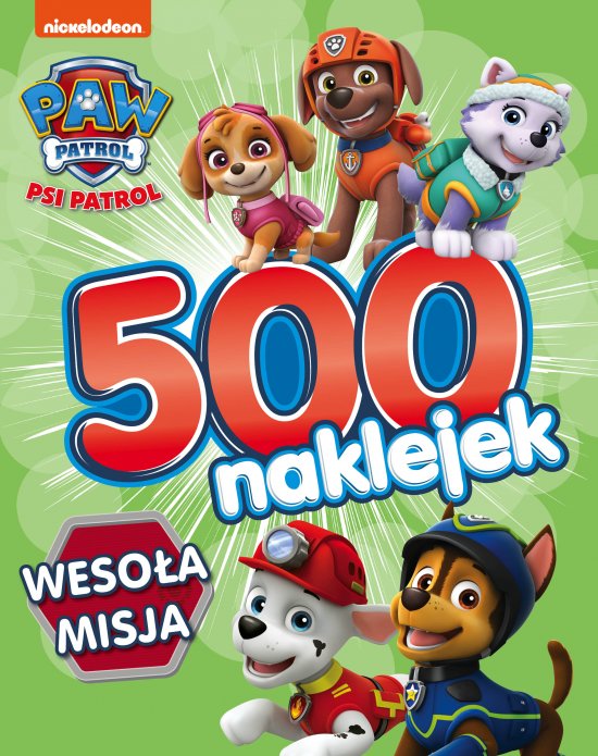 Psi Patrol 500 naklejek Weso�a misja