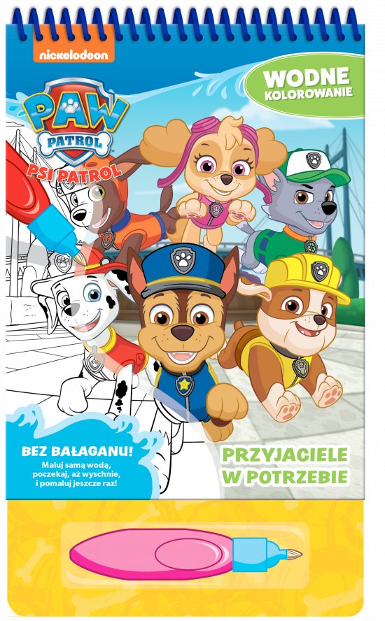 Psi Patrol. Wodne kolorowanie. Przyjaciele w potrzebie