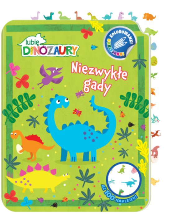 Lubi� Dinozaury. Kolorowanki naklejanki cz. 1 odkrywamy dinusie
