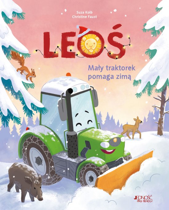 Leo�. Ma�y traktorek pomaga zim�