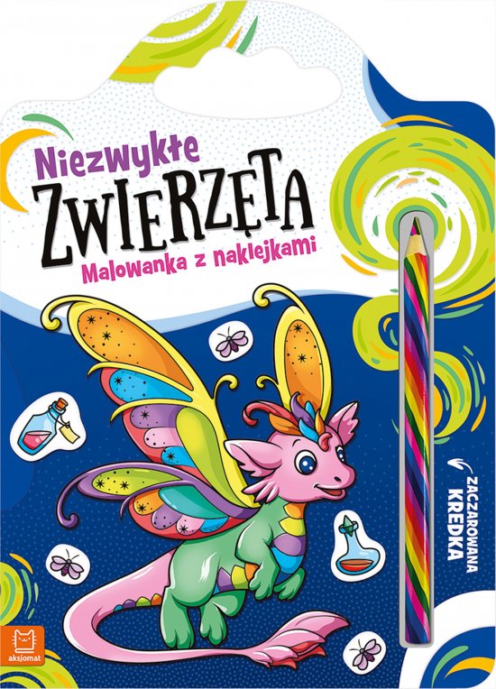 Niezwyk�e zwierz�ta. Malowanka z naklejkami. Zaczarowana kredka