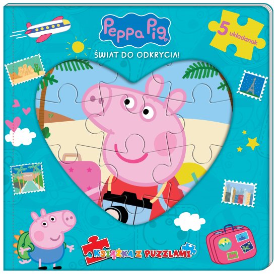 Peppa Pig. Ksi��ka z puzzlami. �wiat do odkrycia