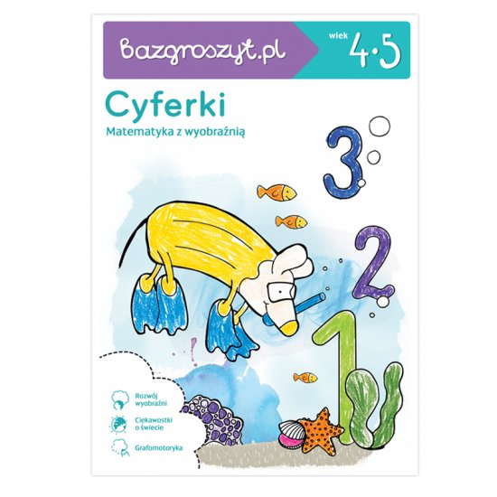 Bazgroszyt Cyferki. R�ka rysuje, g��wka pracuje