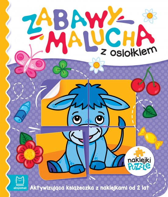 Zabawy malucha z osio�kiem. Aktywizuj�ca ksi��eczka z naklejkami
