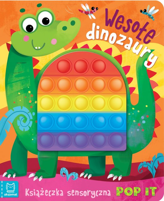 Weso�e dinozaury. Ksi��eczka sensoryczna z POP IT
