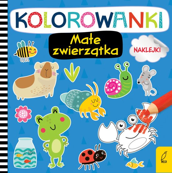 Kolorowanki z naklejkami. Ma�e zwierz�tka