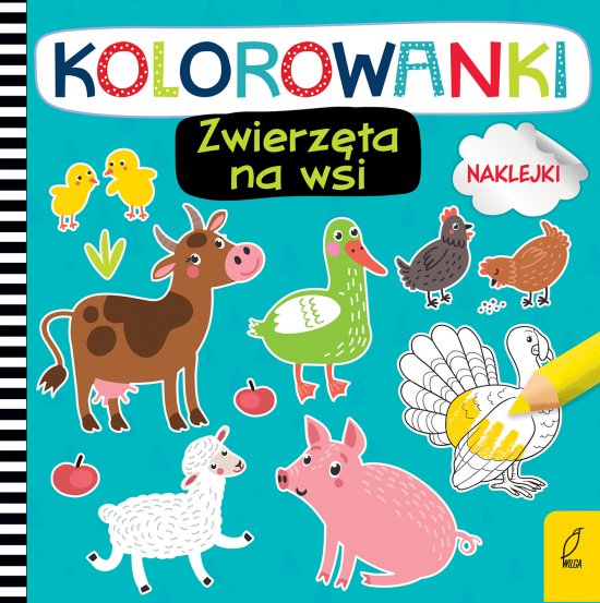 Kolorowanki z naklejkami. Zwierz�ta na wsi