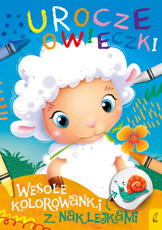 Weso�e kolorowanki z naklejkami. Urocze owieczki