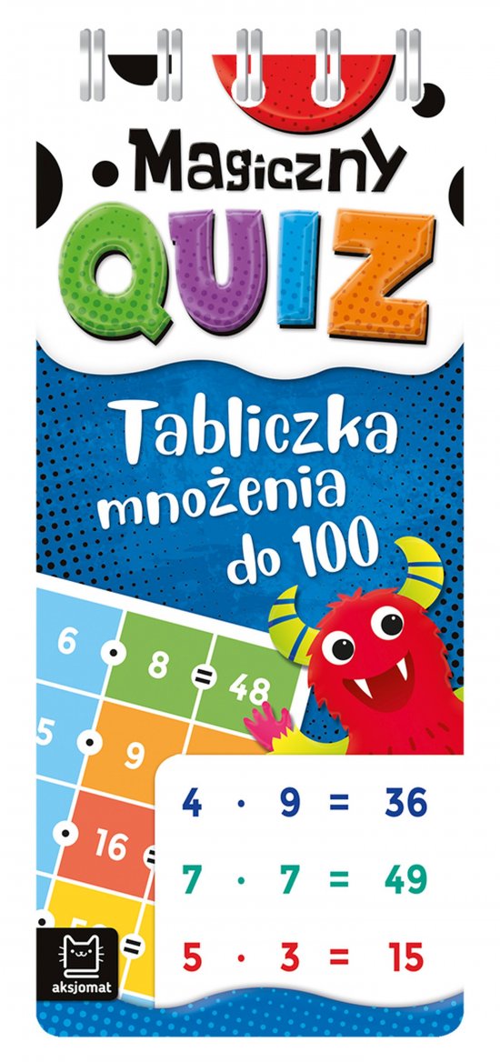 Magiczny quiz. Tabliczka mno�enia do 100. Spirala
