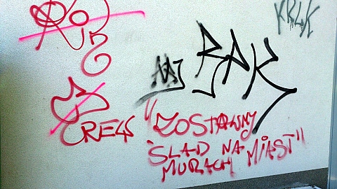 Graffiti - samczy zwyczaj na Bielanach?