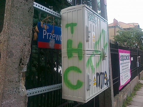 Kreatywne oznakowanie ulicy Przewonikw